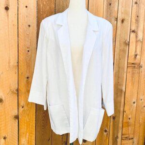 Vintage 1980s White Blazer size Large